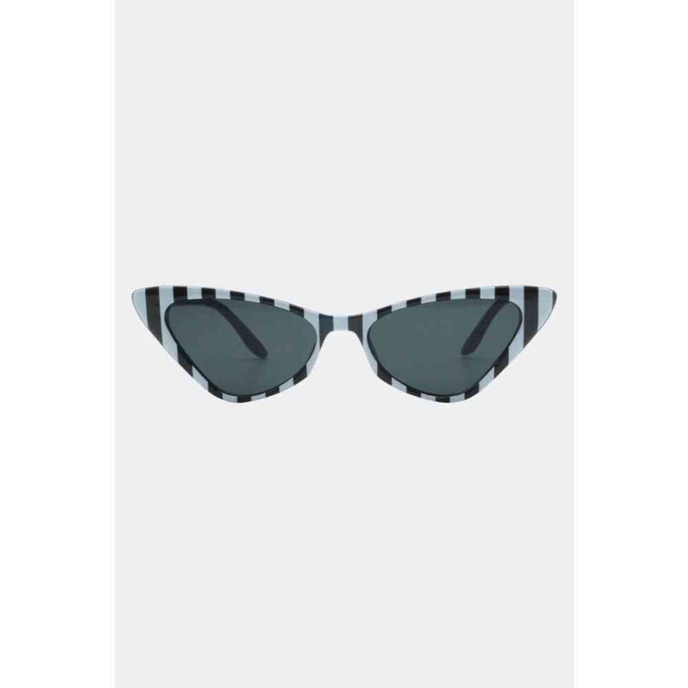 Voodoo Vixen - Stripe Cat Eye Sunglasses - Multicolours